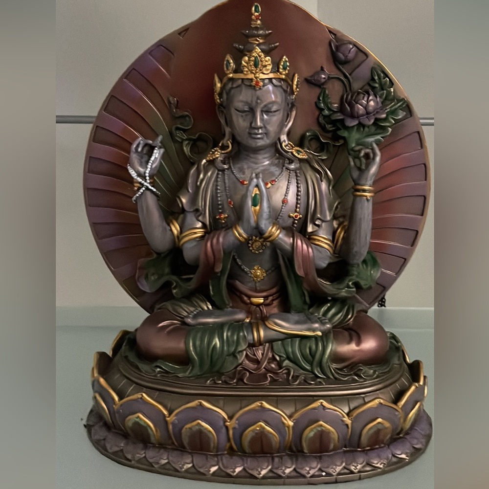 Guan Yin statue Goddess statue Buddhist decorations Hindu home accents